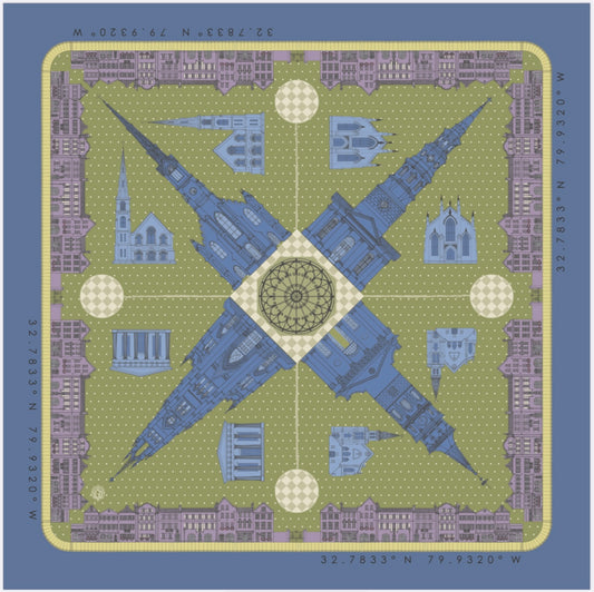 Charleston Silk Pocket Square