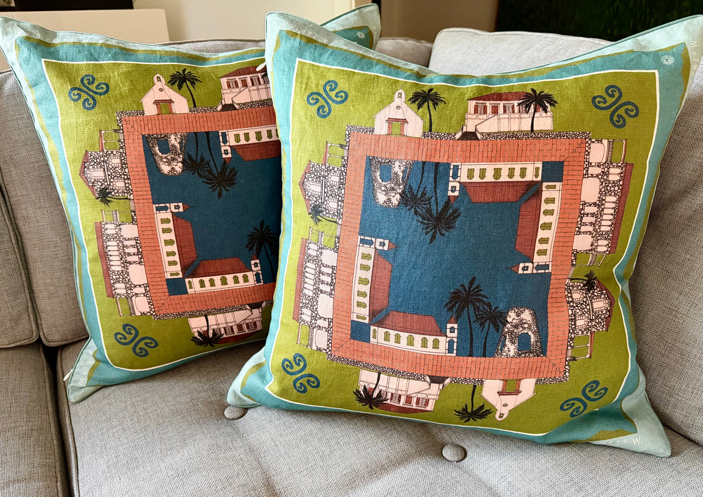 St. John Linen Pillow Cover