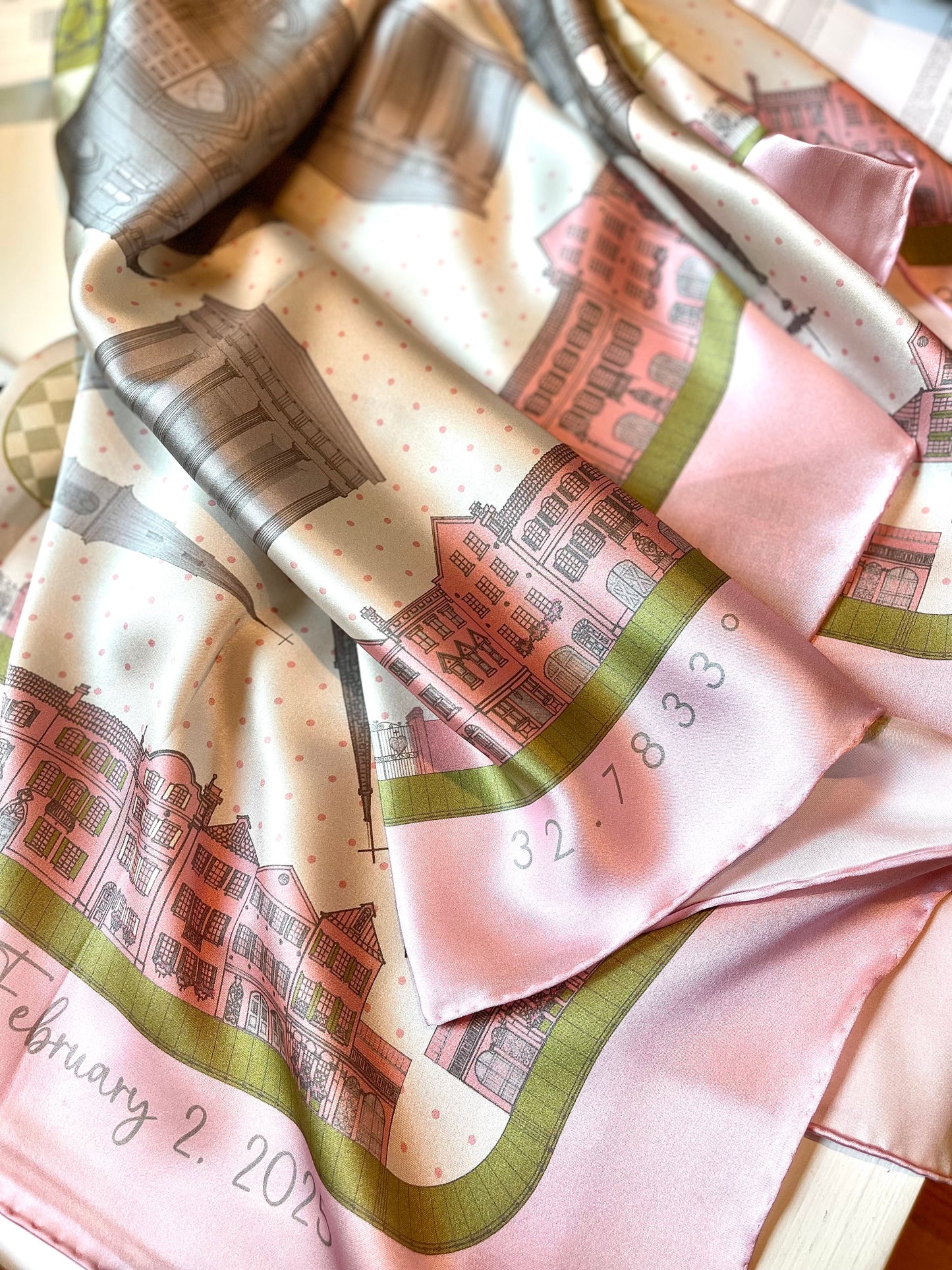 Customized Charleston Silk Scarf