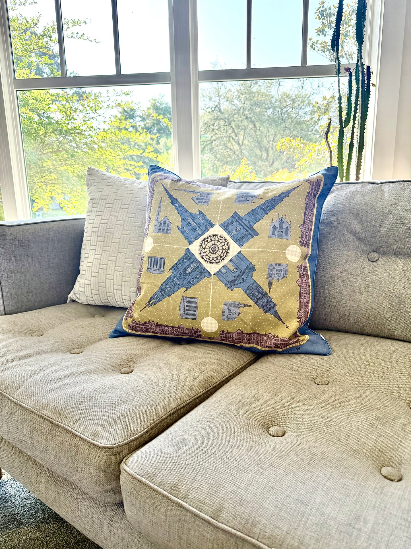 Charleston Linen Pillow Cover